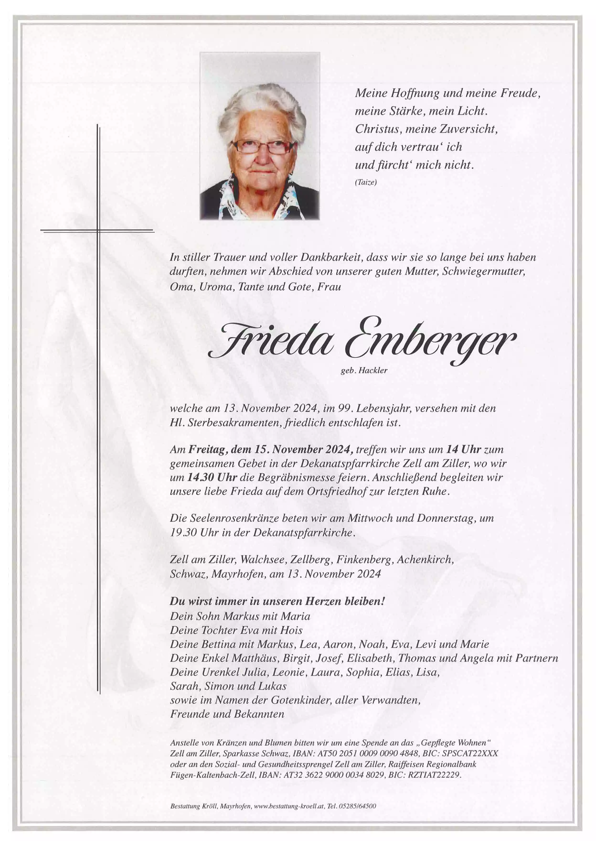 Parte von Frieda Emberger